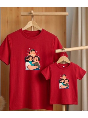 Lorvex Babalar Günü Konsept-Baba Çocuk Kombin Tişört Oversize %100 Pamuk T-Shirt (Kombin Için 2’li Sipariş Verilmelidir)
