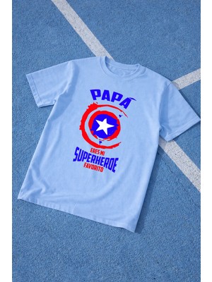 Lorvex Baba Tişört Babalar Günü Oversize %100 Pamuk Baskılı Erkek T-Shirt Rahat Kalıp