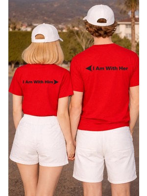Lorvex 14 Şubat Çift Kombini Tişört Sevgililer Günü (Valentine’s Day) 2’li T-Shirt With Him-Her Baskı