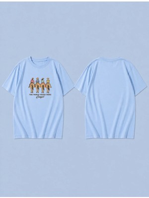 Lorvex Needs More Cowgirl Baskılı %100 Pamuk Oversize Unisex Tişört Rahat Kesim T-Shirt