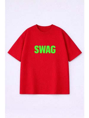 Lorvex T-Shirt Oversize Unısex %100 Pamuklu Rahat Kalıp Baskılı Tişört
