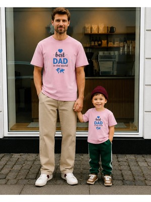 Lorvex Babalar Günü Baba Oğul Kombin Tişört Oversize %100 Pamuk Baskılı T-Shirt (Kombin Için 2 Adet Sipariş Verilmelidir)