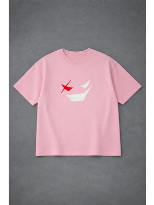 Lorvex T-Shirt Oversize Unısex Rahat Kalıp Devıl Baskılı