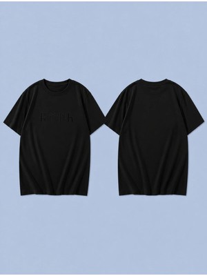 Lorvex Göktürkçe Türk Baskılı %100 Pamuk Oversize Unisex Tişört Rahat Kesim T-Shirt