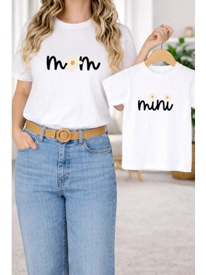 Lorvex Tişört Anne Kız Çocuk Kombin Oversize – Anne & Çocuk Twin Baskılı T-Shirt