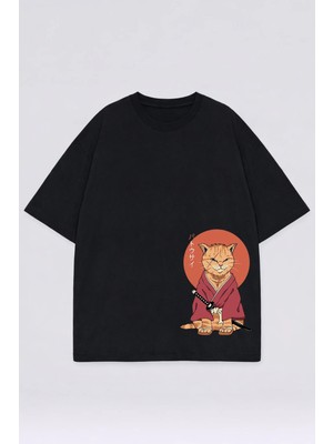 Lorvex T-Shirt Oversize Unisex %100 Pamuk Baskılı Rahat Kalıp Şık Premium Tişört