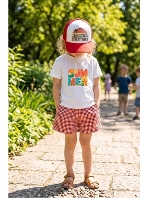 Lorvex %100 Pamuklu Unisex Oversize T-Shirt Çocuklara Uygun Baskılı Tişört