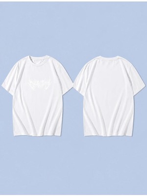 Lorvex Pattern Venomm Baskılı %100 Pamuk Oversize Unisex Tişört Rahat Kesim T-Shirt