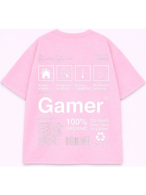 Lorvex Oversize Unisex T-Shirt %100 Pamuk Baskılı Tişört Rahat Kalıp