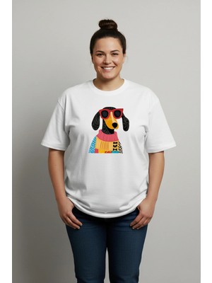 Lorvex Büyük Beden T-Shirt Oversize Pamuklu Rahat Kalıp Baskılı Unisex Tişört
