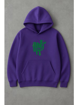 Lorvex Sweatshirt Unısex Oversize Kapüşonlu %100 Pamuklu Aınt It Baskılı