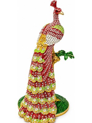 Cartiva Swaroski Taşlı Tavuskuşu 20X11 cm