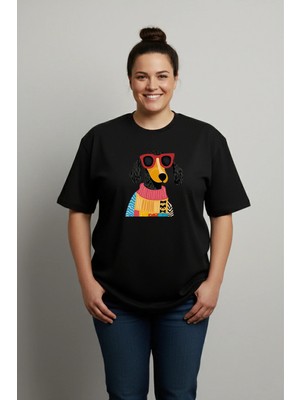 Lorvex Büyük Beden T-Shirt Oversize Pamuklu Rahat Kalıp Baskılı Unisex Tişört