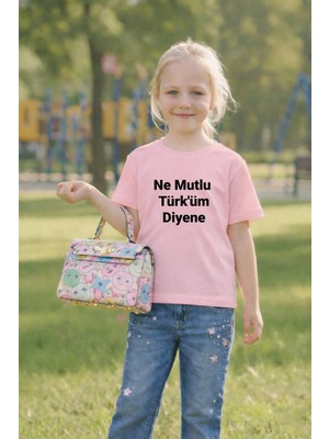 Lorvex 23 Nisan Çocuk Tişört Unısex (Kız-Erkek) %100 Pamuk Baskılı Rahat Kalıp Günlük Bayram T-Shirt