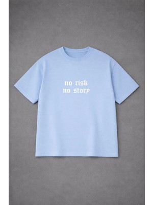 Lorvex T-Shirt Unısex Oversize %100 Pamuklu Rahat Kalıp No Rısk Baskılı Premium