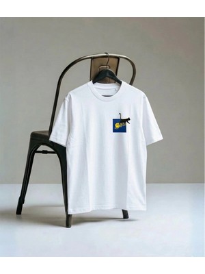 Lorvex T-Shirt Oversize Unisex %100 Pamuk Baskılı Rahat Kalıp Tişört