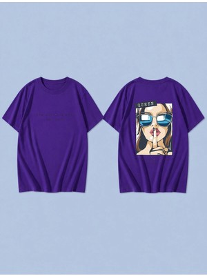 Lorvex T-Shirt Oversize Unisex %100 Pamuk Baskılı Rahat Kalıp Premium Tişört