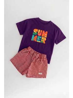 Lorvex %100 Pamuklu Unisex Oversize T-Shirt Çocuklara Uygun Baskılı Tişört