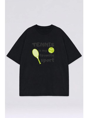 Lorvex Oversize Unisex T-Shirt %100 Pamuk Baskılı Tişört Rahat Kalıp