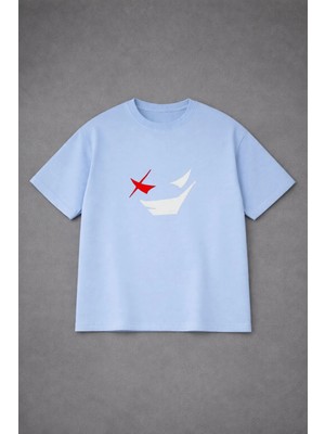 Lorvex T-Shirt Oversize Unısex Rahat Kalıp Devıl Baskılı