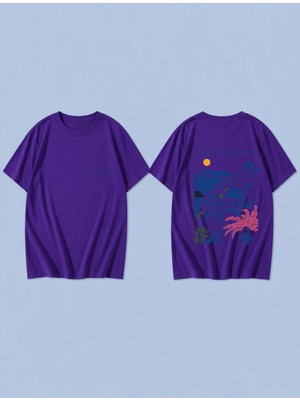 Lorvex T-Shirt Oversize Unisex %100 Pamuk Baskılı Rahat Kalıp Premium Tişört