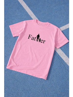 Lorvex Baba Tişört Babalar Günü Oversize %100 Pamuk Baskılı Erkek T-Shirt Rahat Kalıp