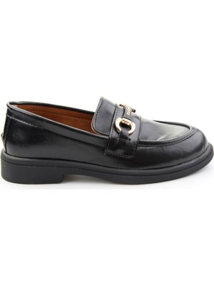 Bambi Siyah  Kadın Loafer Ayakkabı K01140006342