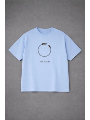 Lorvex Dijital Baskılı Oversize Yetişkin %100 Pamuklu Kaliteli Tshirt Tişört
