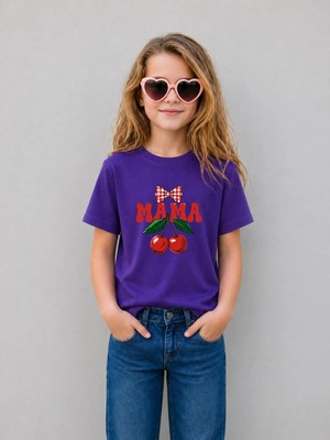 Lorvex Kız Çocuk Tişört %100 Pamuklu Baskılı Rahat Kalıp Yazlık T-Shirt