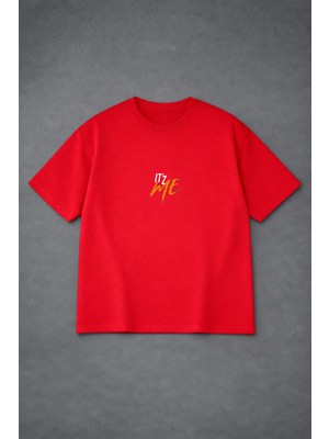 Lorvex Unısex Tişört Oversize Rahat Kalıp It'z Me Baskılı Premium T-Shirt %100 Pamuklu