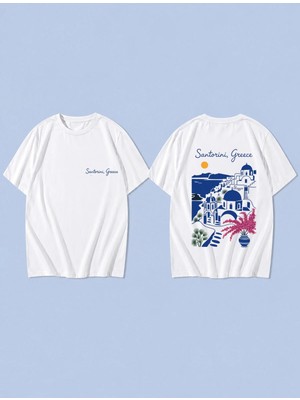 Lorvex T-Shirt Oversize Unisex %100 Pamuk Baskılı Rahat Kalıp Premium Tişört