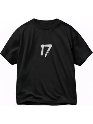 Lorvex T-Shirt Oversize Unısex 17 Baskılı %100 Pamuklu Rahat Kalıp