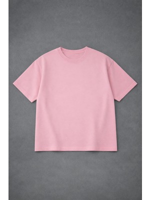 Lorvex T-Shirt Oversize Unısex %100 Pamuklu Rahat Kalıp Baskısız Tişört
