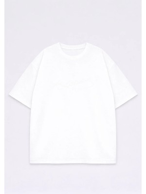 Lorvex T-Shirt Oversize Unısex %100 Pamuklu Rahat Kalıp Baskılı Tişört
