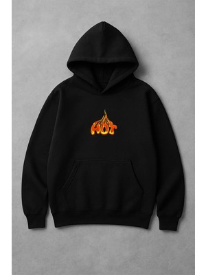 Lorvex Unısex Sweatshirt Oversize Kapüşonlu %100 Pamuklu Hot Baskılı