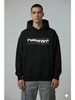 Lorvex Different Ön Baskı Oversize Unisex Sweatshirt