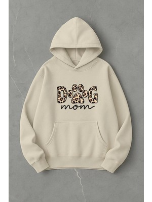 Lorvex Dog Mom Dijital Ön Baskı Oversize Sweatshirt