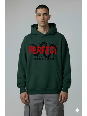 Lorvex Not Perfect Dijital Baskı Oversize Unisex Sweatshirt