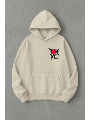 Lorvex Tokyo Baskı Oversize Unisex Pamuklu Sweatshirt