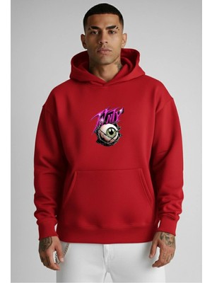 Lorvex Hoodie Premium Oversize %100 Pamuklu Kapüşonlu Wnty Baskılı