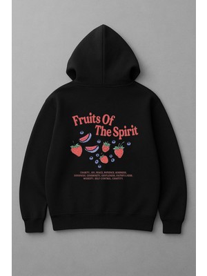 Lorvex Fruits Of The Spirit Baskı Oversize Kadın Sweatshirt