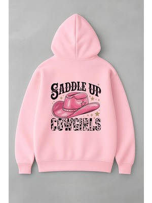 Lorvex Saddle Up Sırt Baskı Oversize Kadın Sweatshirt