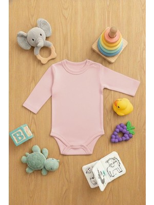 Lorvex Zıbın Bebek Çıtçıtlı Sevimli Body Baskısız