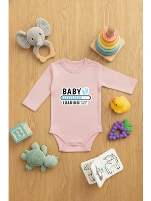 Lorvex Bebek Baskılı Zıbın Çıtçıtlı Sevimli Body Baby Baskılı