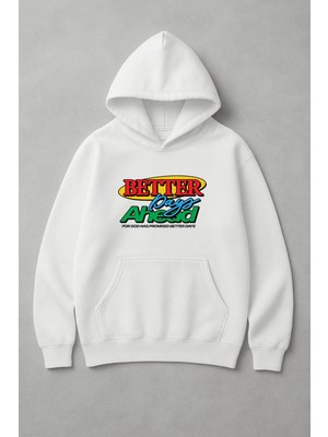 Lorvex Unisex Better Days Ahead Baskı Oversize Sweatshirt