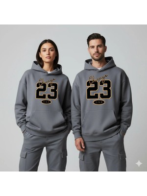 Lorvex Chicago 23 Dijital Baskı Oversize Unisex Sweatshirt