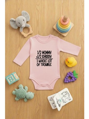 Lorvex Bebek Zıbın (Çıtçıtlı) Sevimli Body Trouble Baskılı
