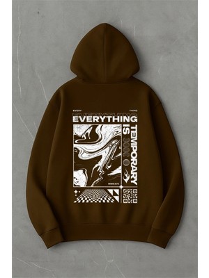 Lorvex Everything Ön ve Arka Baskı Oversize Unisex Pamuklu Sweatshirt