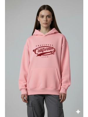 Lorvex California Ön Baskı Oversize Unisex Sweatshirt