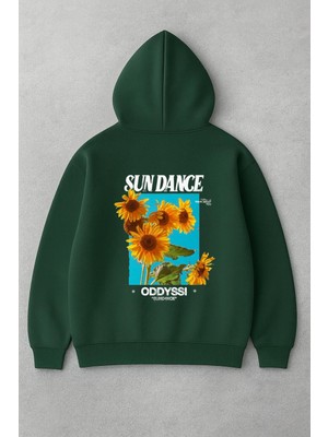 Lorvex Sun Dance Arka Baskı Oversize Unisex Sweatshirt